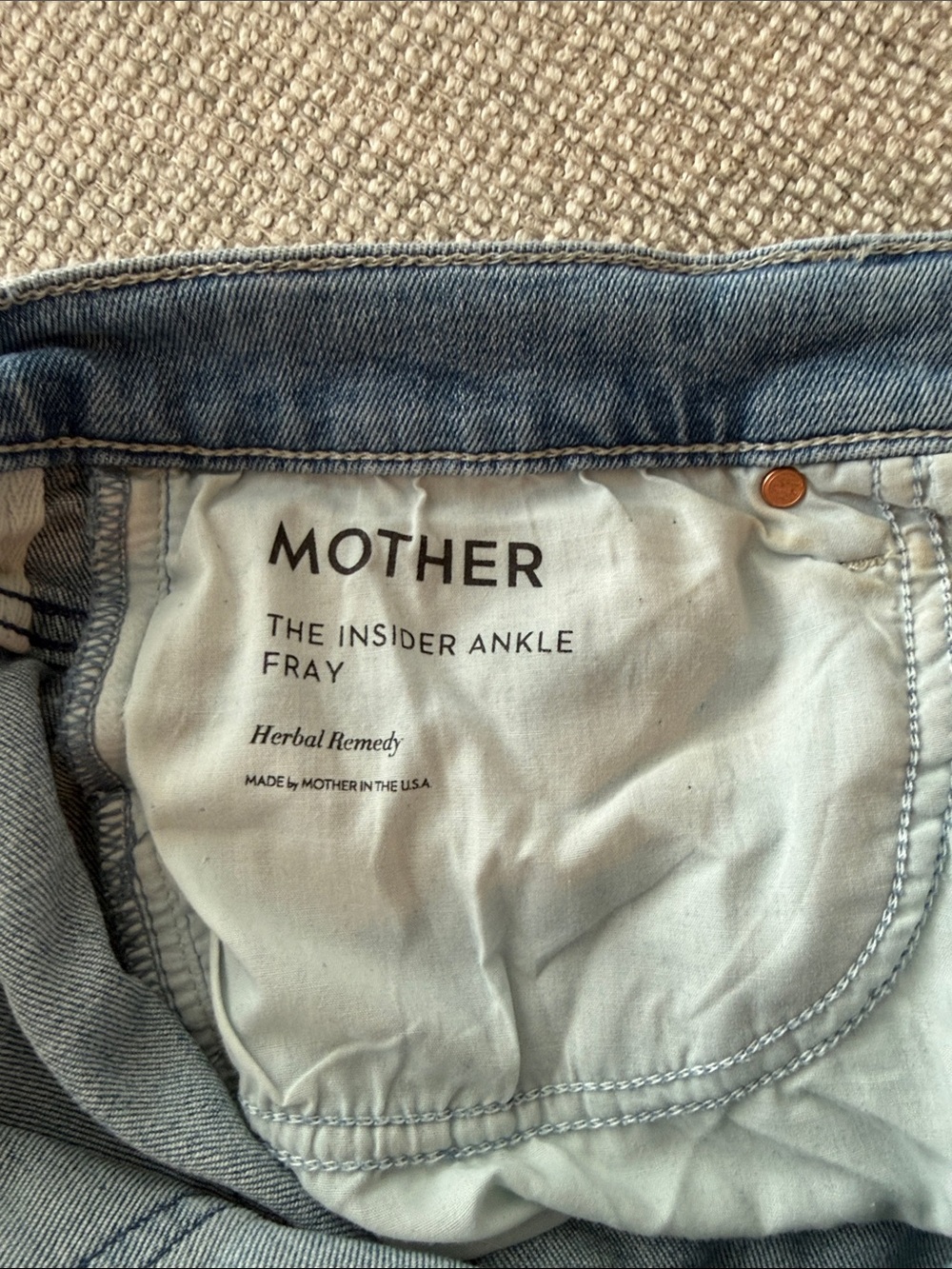 Mother the insider ankle fray - Picture 4 of 5